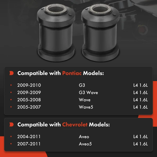2-Pc Control Arm Bushing, Front Lower Inner Forward A-Premium APCA9076