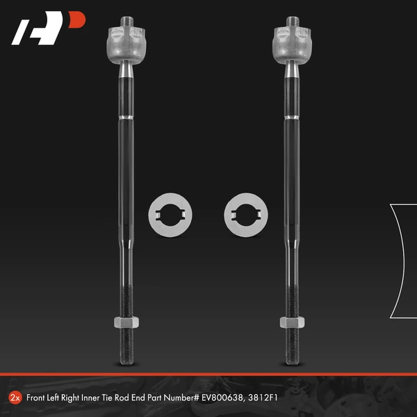 2 Pcs Inner Steering Tie Rod End for Mitsubishi Lancer 09-13 15-17 Outlander