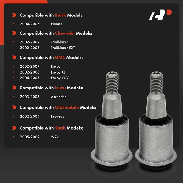 2-Pc Control Arm Bushing, Front Lower Outer A-Premium APCA9086