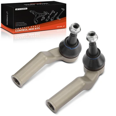 2 Pcs Driver & Passenger Outer Tie Rod End