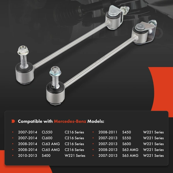 Sway Bar Link, Rear Side, A-Premium APCA4822