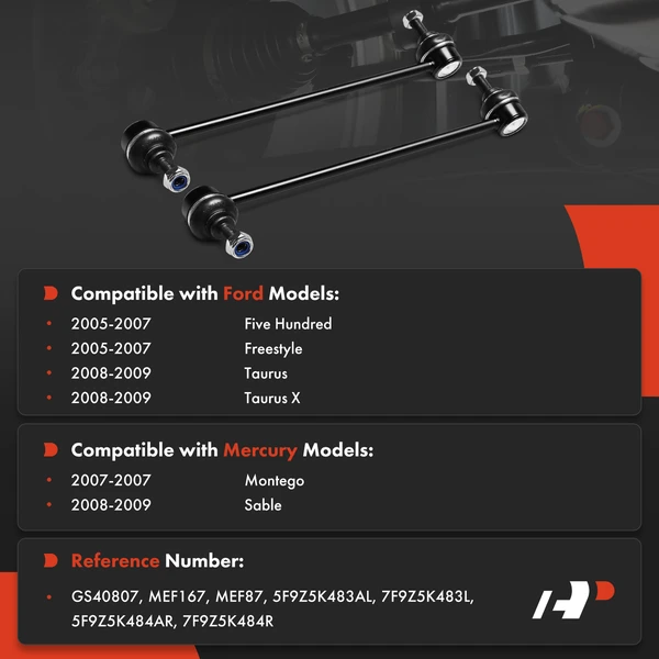 Suspension Stabilizer Bar Link Kit Front Driver & Passenger A-Premium APCA8320