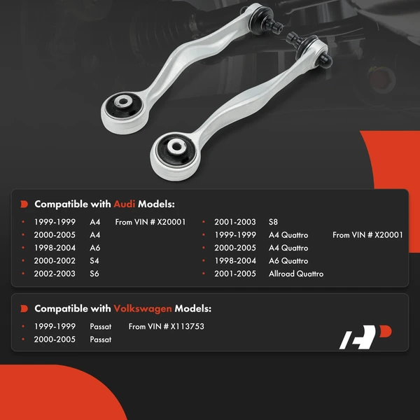 2-Pc Control Arm and Ball Joint Kit, Front Driver & Passenger Upper Rearward with Ball Joint A-Premium APCA7943