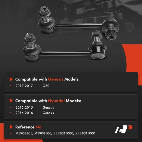 Sway Bar Link Kit Rear Driver & Passenger A-Premium APCA8637