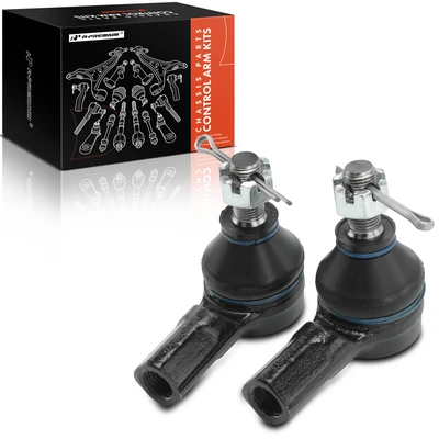 2 Pcs Front Outer Tie Rod End