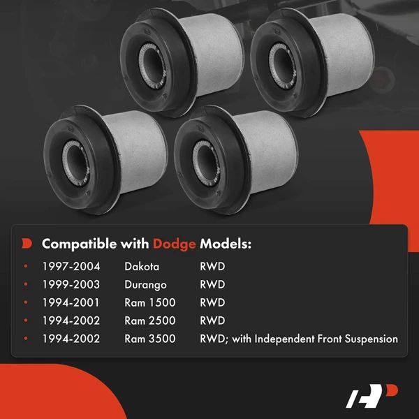 4-Pc Control Arm Bushing, Front Upper A-Premium APCA7441