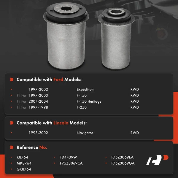 2-Pc Control Arm Bushing, Front Lower A-Premium APCA7450