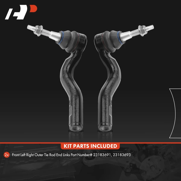 2 Pcs Outer Tie Rod End for Cadillac CT6 2016-2020