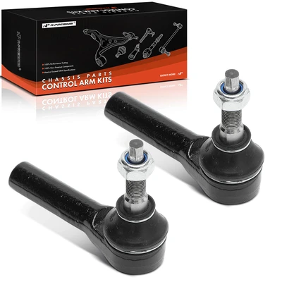 2 Pcs Front Outer Steering Tie Rod Ends
