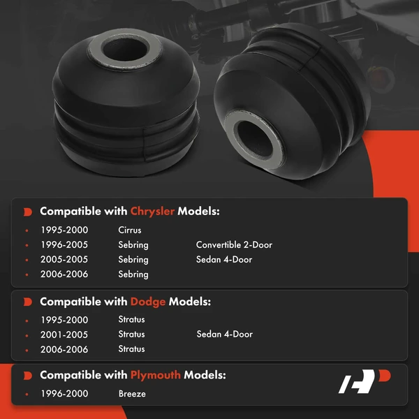 2-Pc Control Arm Bushing, Front Upper A-Premium APCA7452