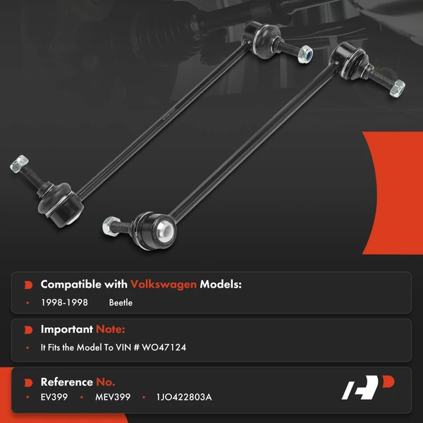 2-Pc Stabilizer Bar Link, Front Side A-Premium APCA8337