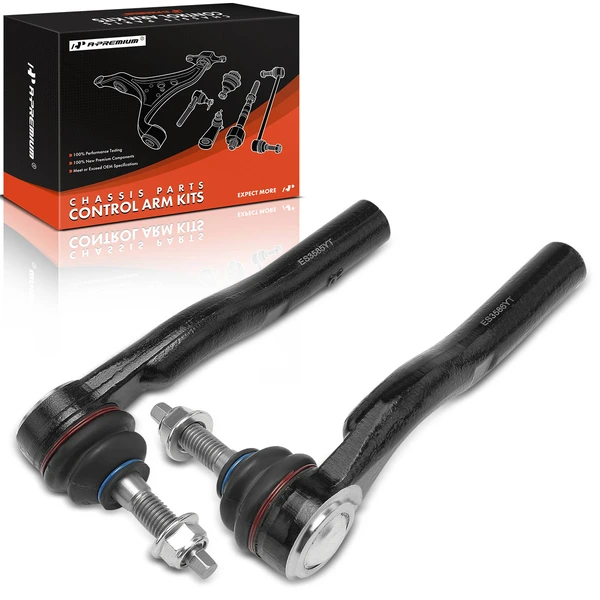 2 Pcs Left & Right Outer Tie Rod End for Cadillac CTS 2003 2004 2005 2006 2007