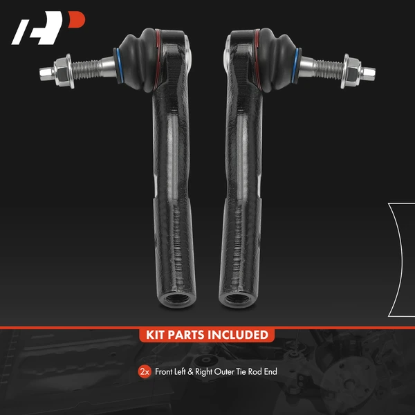 2 Pcs Left & Right Outer Tie Rod End for Cadillac CTS 2003 2004 2005 2006 2007