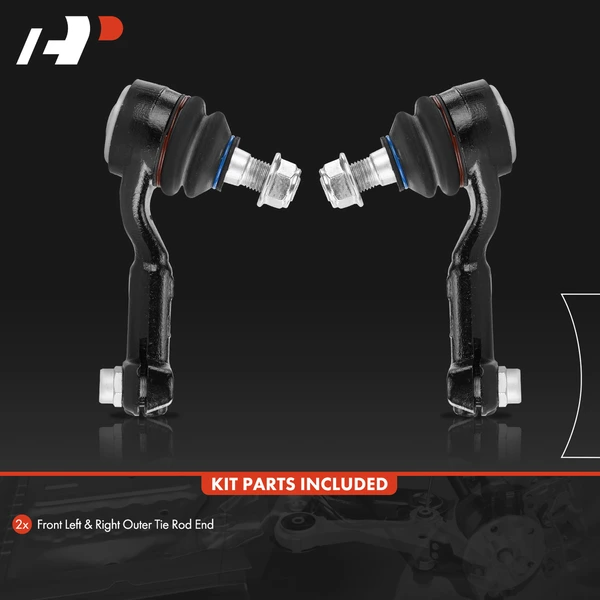 2 Pcs Front Outer Tie Rod End Kit for BMW 325xi 328i xDrive 09-13 328xi 330xi X1