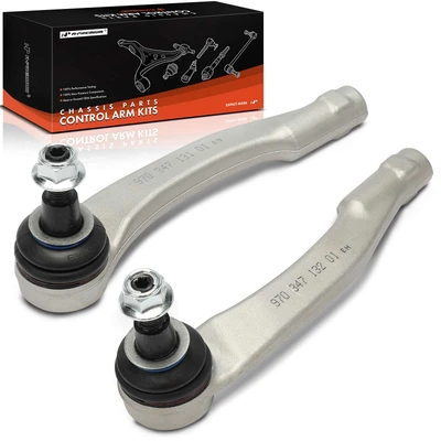 2 Pcs Front Outer Tie Rod End