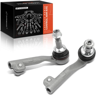 2 Pcs Front Outer Tie Rod End