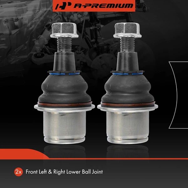 2 Pcs Front Lower Ball Joints Kit for Land Rover LR3 2005-2009 LR4 2010-2016