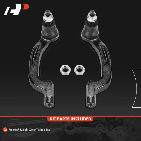 2 Pcs Front Outer Tie Rod End Kit for Mercedes-Benz CLA250 2014-2019 INFINITI