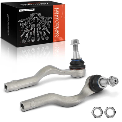 2 Pcs Front Outer Tie Rod End
