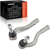 2 Pcs Front Outer Steering Tie Rod Ends