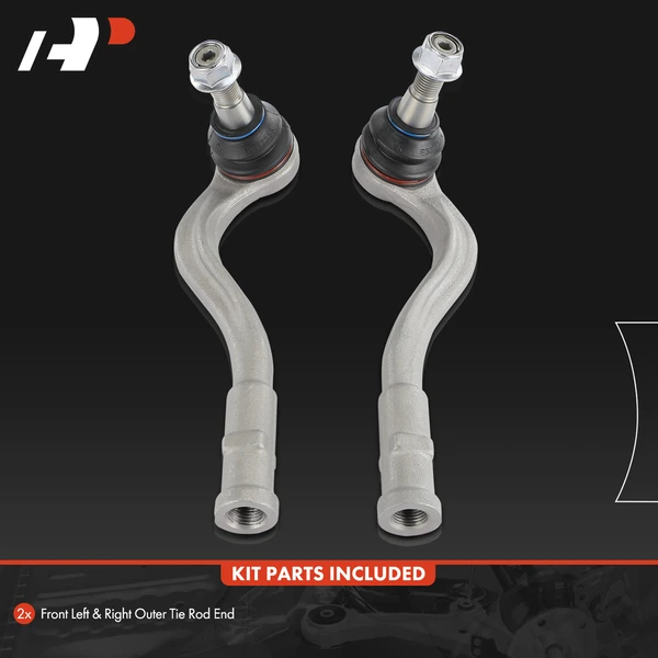 2 Pcs Front Outer Steering Tie Rod Ends for Audi A4 2017-2020