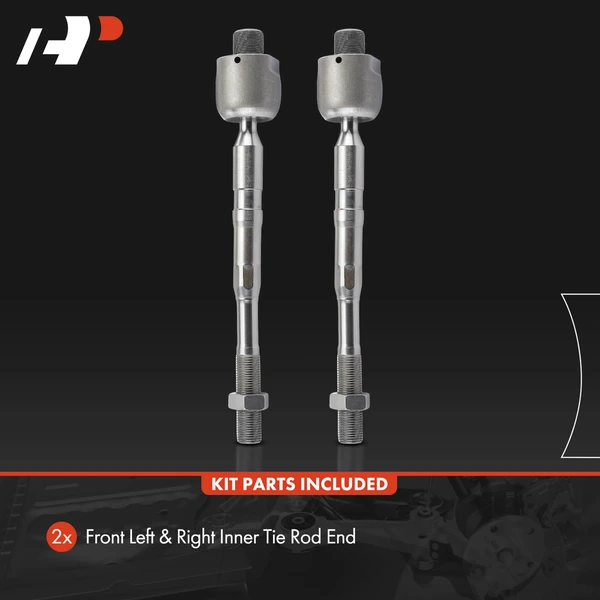 2 Pcs Front Inner Tie Rod End for INFINITI QX56 04-13 QX80 Nissan Pathfinder