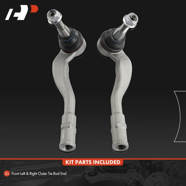 2 Pcs Front Outer Tie Rod End for Audi A8 Quattro 2011-2018