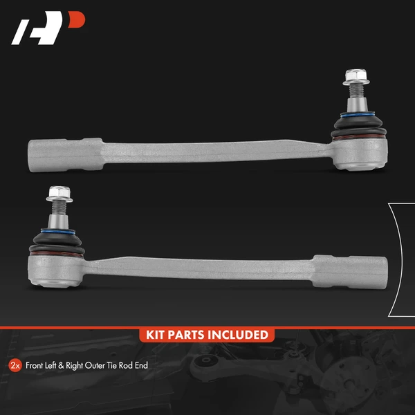 2 Pcs Front Outer Tie Rod End for Mini R50 R53 Cooper 2002-2003