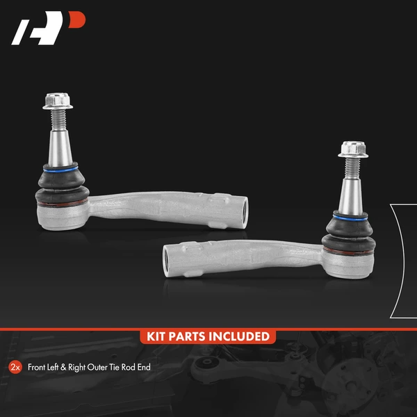 2 Pcs Front Outer Steering Tie Rod Ends for Volvo S90 2017-2022 V90 2018-2021