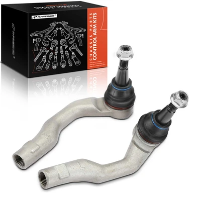 2 Pcs Front Outer Steering Tie Rod Ends