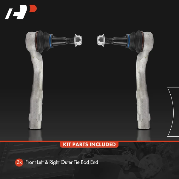 2 Pcs Front Outer Steering Tie Rod Ends for Volvo XC60 2018-2022 XC90 2016-2022