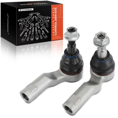 2 Pcs Front Outer Tie Rod Ends
