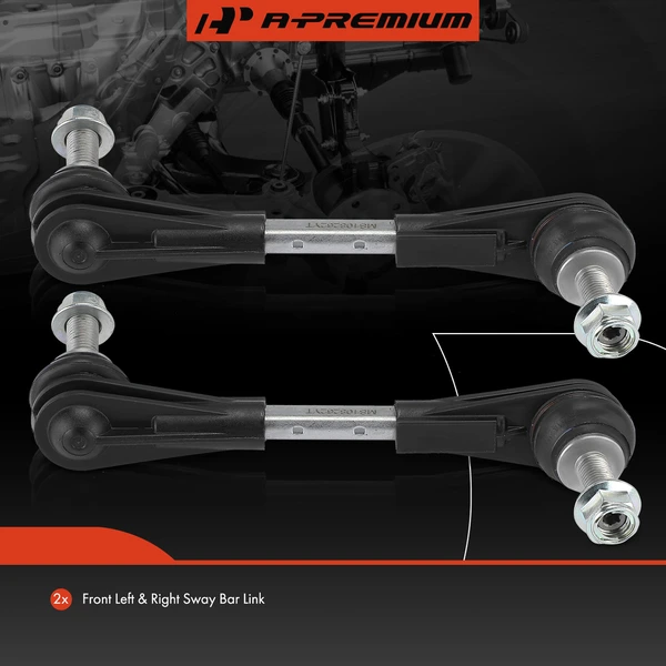 Sway Bar Link, Front Side, A-Premium APCA6991