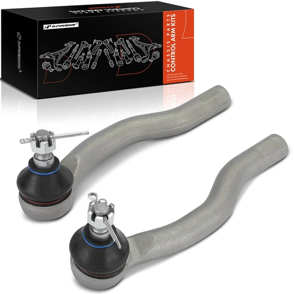 2 Pcs Front Outer Steering Tie Rod Ends for Acura MDX 2007-2013 ZDX Honda Pilot