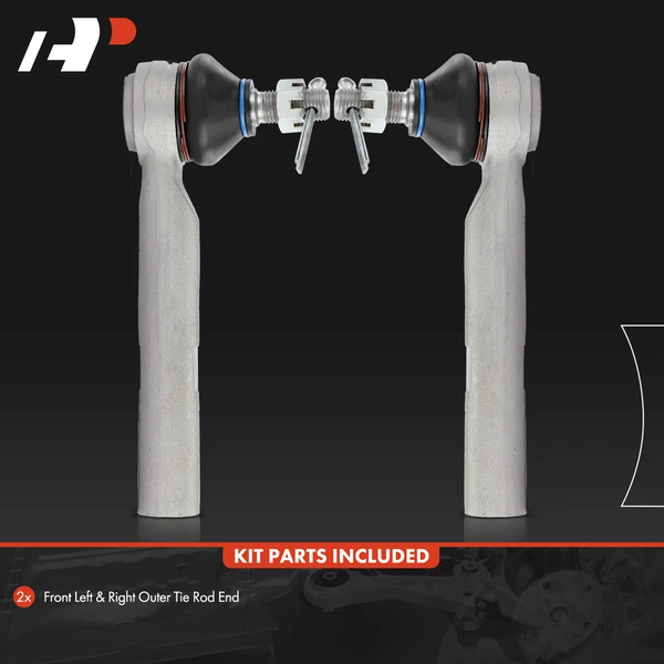 2 Pcs Front Outer Tie Rod End for Acura RDX 2007-2018