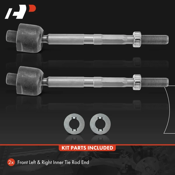 2 Pcs Front Inner Steering Tie Rod Ends for Honda Pilot 2016-2022 Passport Acura MDX