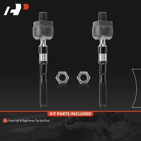 2 Pcs Front Inner Steering Tie Rod End for Infiniti G25 G37