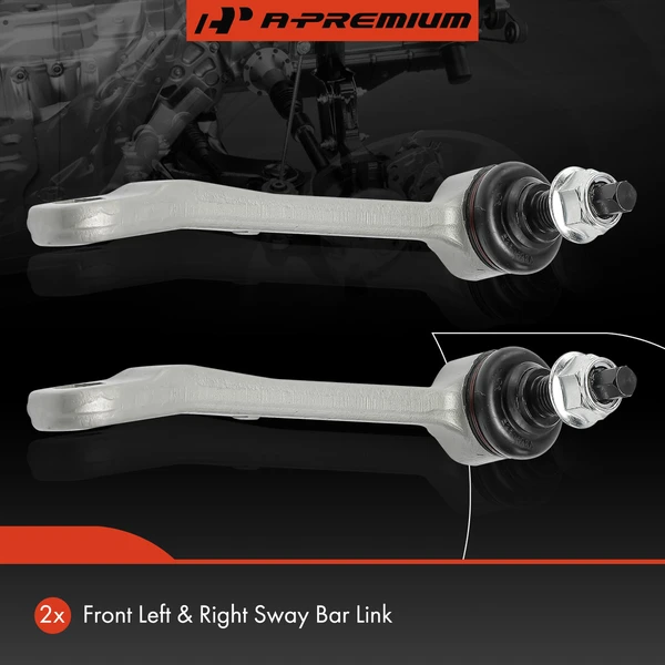 Sway Bar Link, Front Side, A-Premium APCA7027