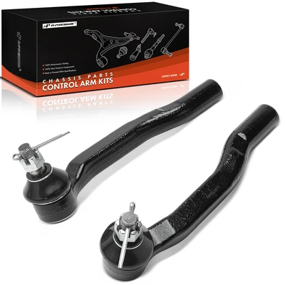 2 Pcs Front Driver & Passenger Outer Steering Tie Rod End