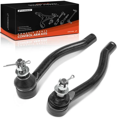 2 Pcs Front Outer Tie Rod End