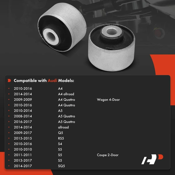 2-Pc Control Arm Bushing, Front Upper A-Premium APCA9107