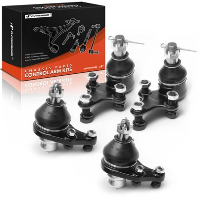4 Pcs Front Upper & Lower Ball Joint Kit