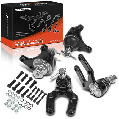 4 Pcs Front Upper & Lower Ball Joint Kit
