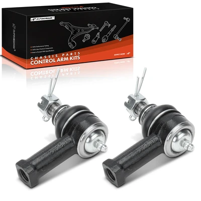 2 Pcs Front Outer Tie Rod End