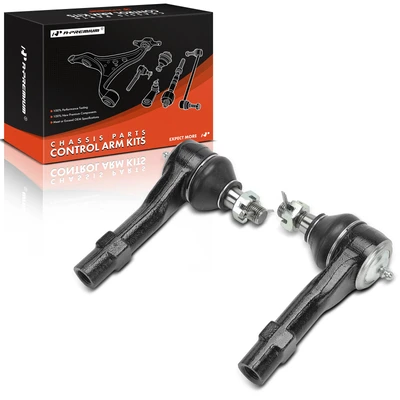 2 Pcs Front Driver & Passenger Outer Tie Rod End