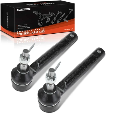 2 Pcs Front Outer Tie Rod End