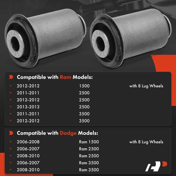 2-Pc Control Arm Bushing, Front Lower A-Premium APCA7455