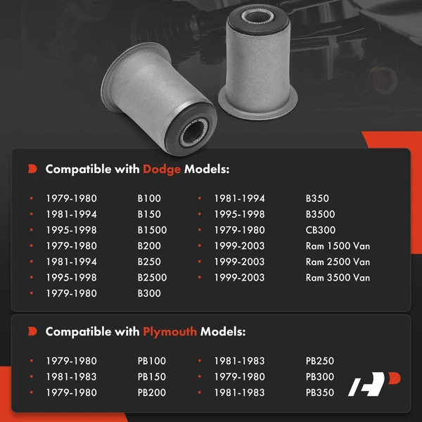 2-Pc Control Arm Bushing, Front Driver & Passenger Lower A-Premium APCA9109