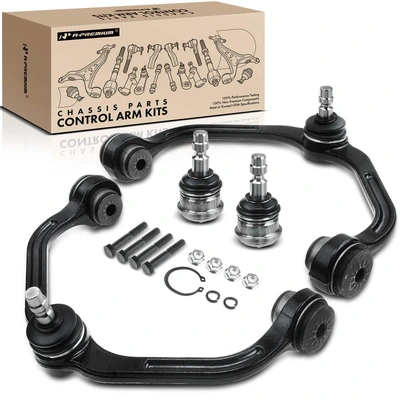4 Pcs Front Upper Control Arm with Ball Joint Assembly