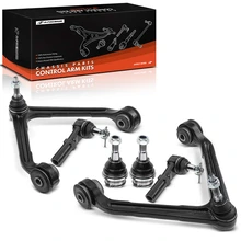 2002-2005 Dodge Ram 1500 A Set of 6 Control Arm Ball Joint and Tie Rod End Kit Front Side A-Premium APCA0810